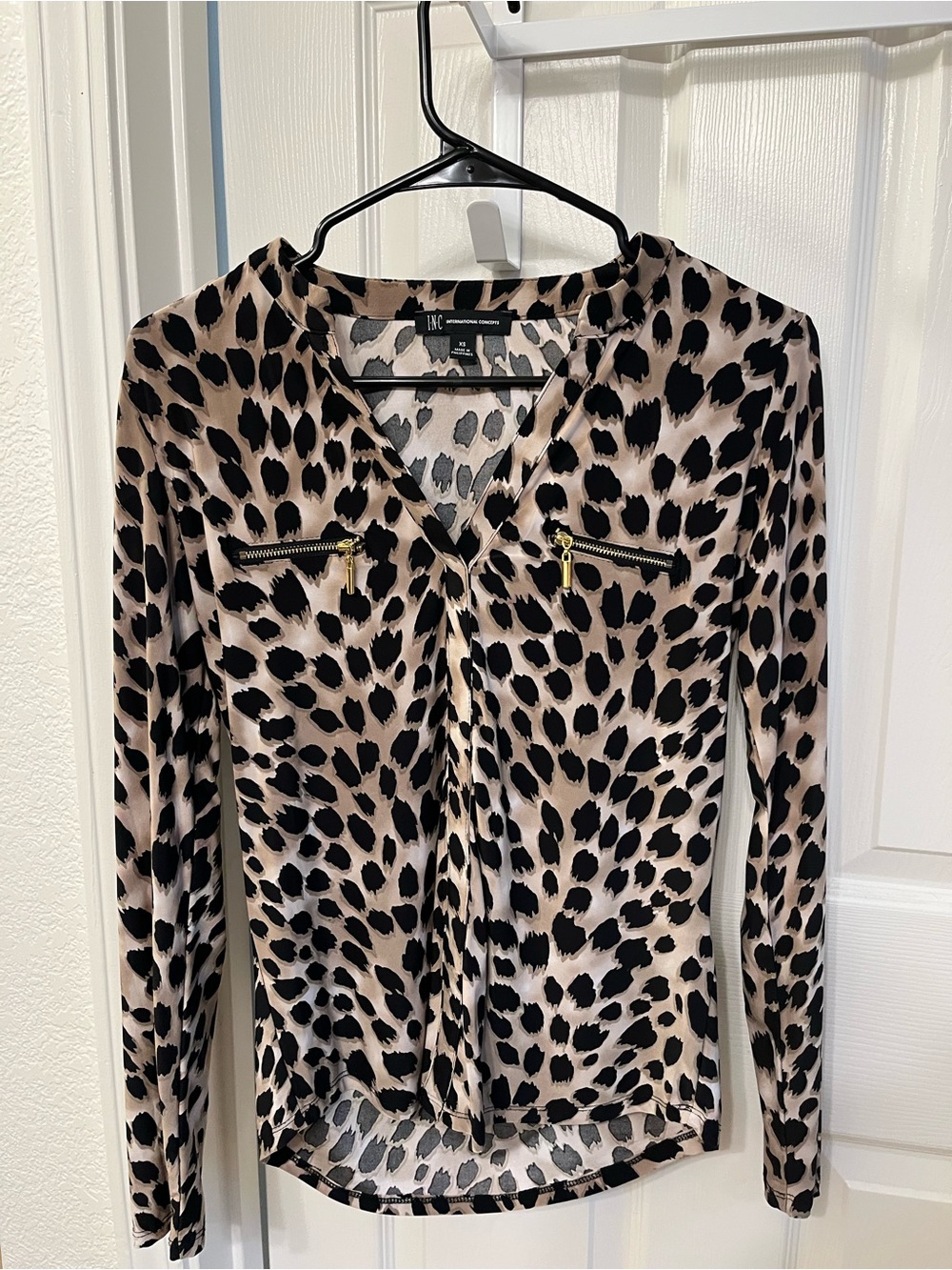 INC Leopard Print Top